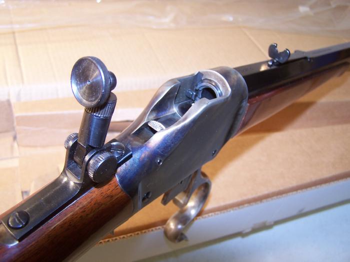 A. Uberti 1885 High Wall Rifle 45-70 Caliber W/Tang Sight For Sale at ...