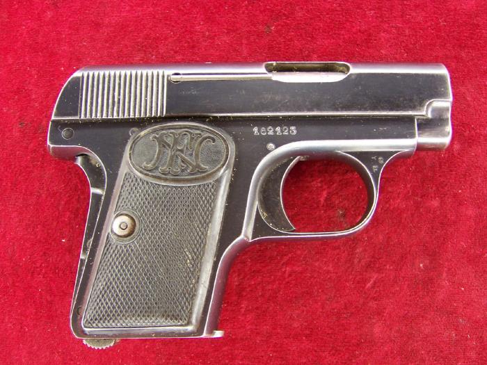 Browning 1906 6.35mm Vest Pocket Pistol--Nice For Sale at GunAuction ...