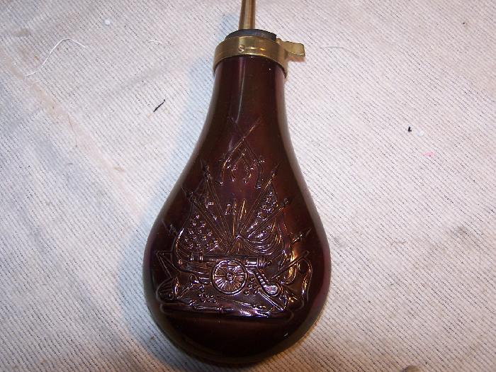 Reproduction Powder Flask For Colt 1851 Navy .36 For Sale at GunAuction ...