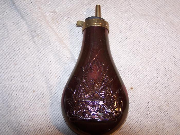 Reproduction Powder Flask For Colt 1851 Navy .36 For Sale at GunAuction ...