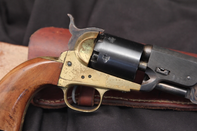 Eig Colt 1851 Navy Replica .36 Cal. Black Powder Revolver, Antique W ...