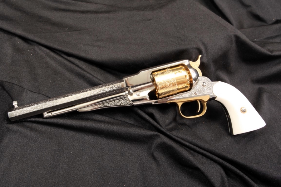 Pietta Replica Remington 1858 1 Of 5000 Sa .44 Cal Percussion Revolver ...