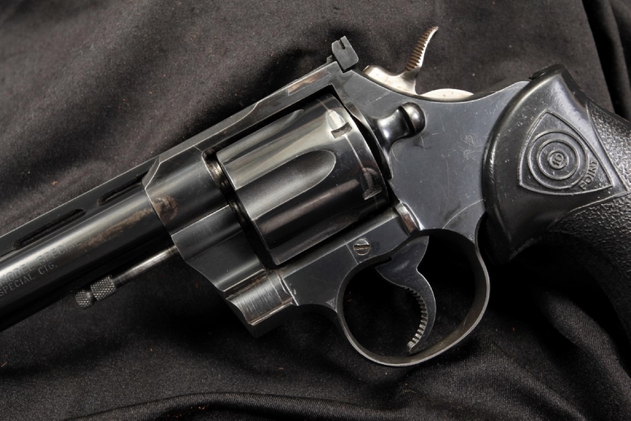 F. Bob Chow Colt King Super Target Officers Model .38 Specl Revolver ...