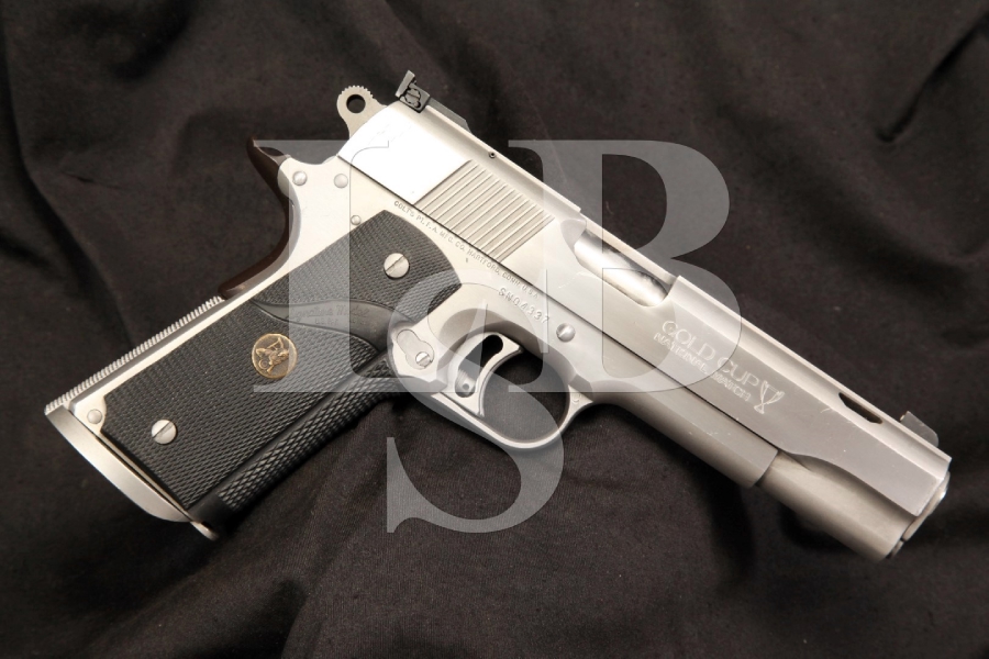 Custom Colt 1911A1 .45 ACP Series 80 Stainless Gold Cup National Match