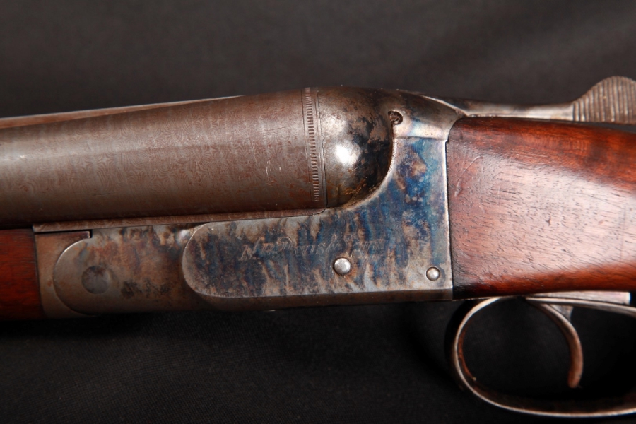 N.R. Davis & Sons Sxs Hammerless Shotgun W/ Damascus Bbls, C&R For Sale ...