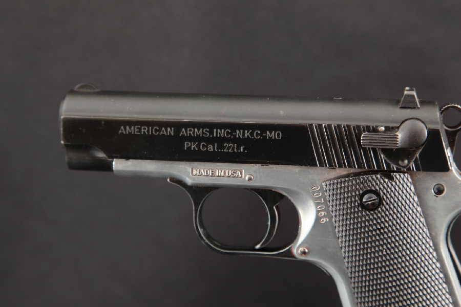 American Arms, Inc. Pk22 (Pk22), Blue & White 3 1/3” Double Action