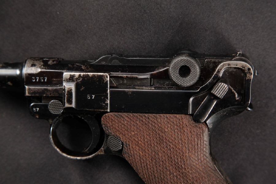  Mauser Model S/42 Dated P.08 Luger, Nazi Mark, BBQ 4” - SA Semi-Automatic Pistol, MFD 1939 C&R - Picture 7
