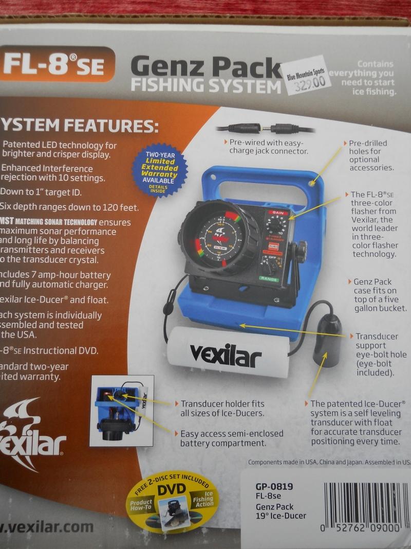 Vexilar Fl8se Genz Pack Ice Fishing Sonar For Sale at