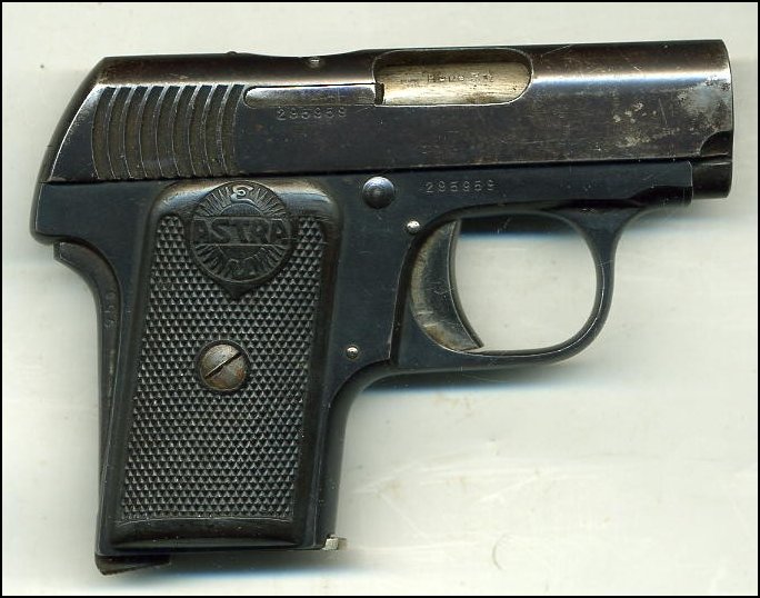 Nice old Astra 6.35 m-m .25 automatic pistol