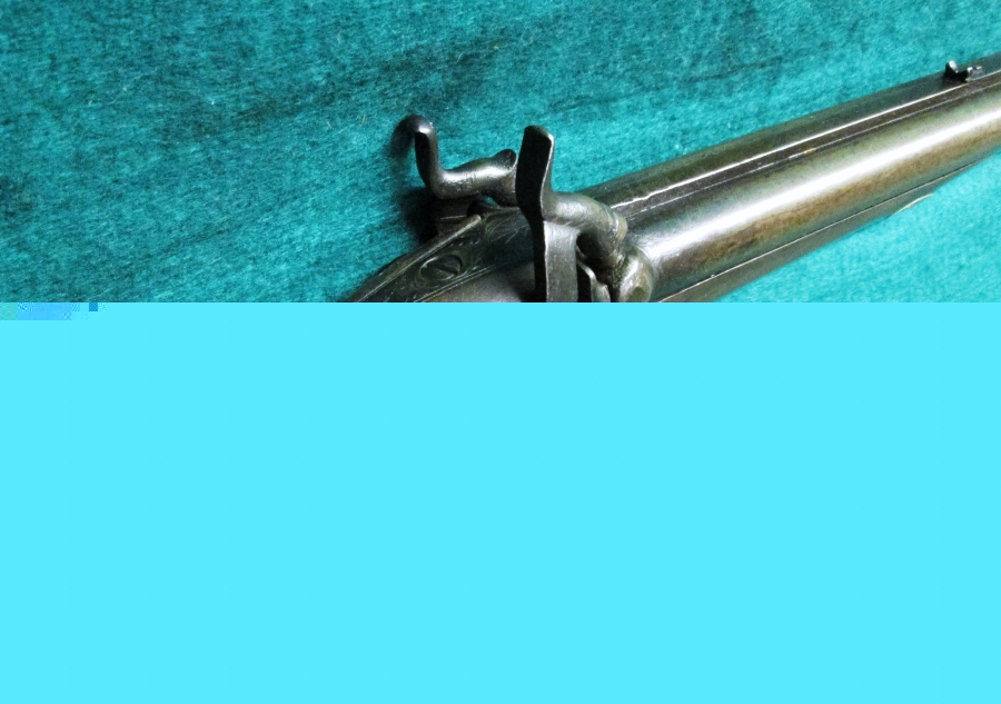 Wm. Wingert Made In Detroit Mid 1800`S Double Rifle .45 Cal. W/32