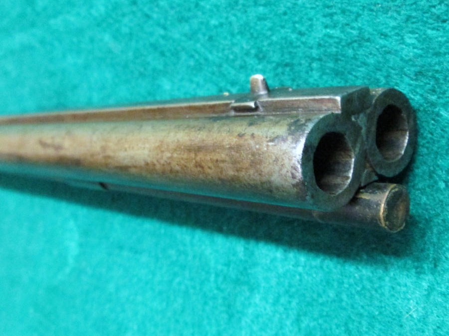 Wm. Wingert Made In Detroit Mid 1800`S Double Rifle .45 Cal. W/32