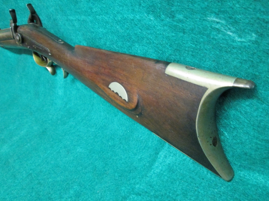 Wm. Wingert Made In Detroit Mid 1800`S Double Rifle .45 Cal. W/32