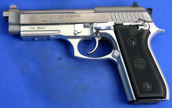 Taurus Pt 92 Ar 9mm Semi Auto Pistol-Stainless For Sale at GunAuction ...