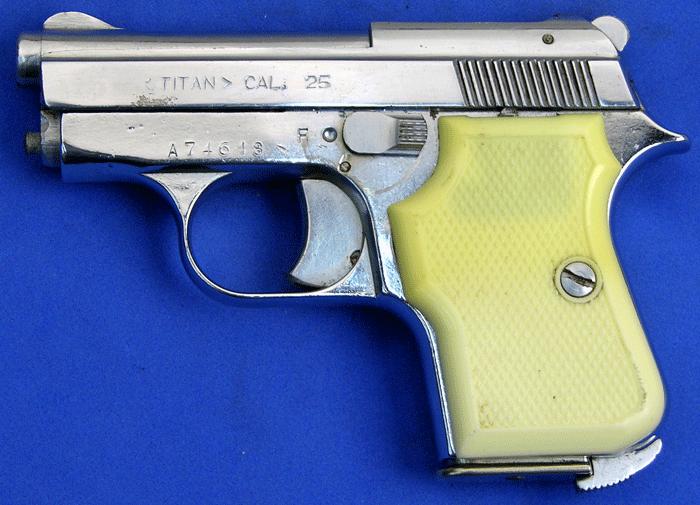 F.I.E. Model Titan .25 Acp Semi-Auto Pistol-Chrome For Sale at ...