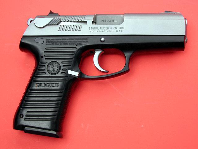 Ruger Kp97dc .45acp Semi Auto Pistol-Stainless/Decock For Sale at ...