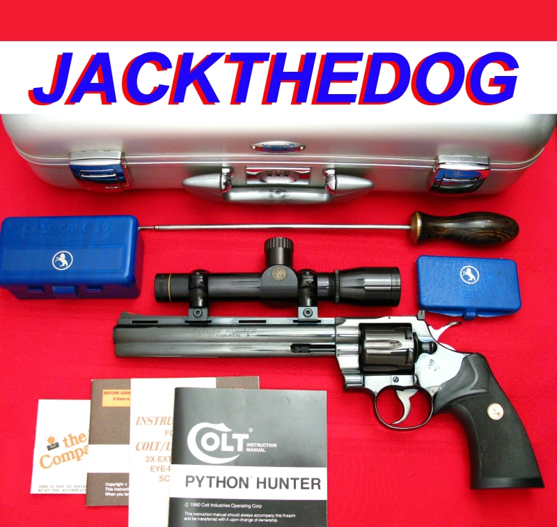 Colt Python Hunter .357 8-Inch W/ Factory Leupold Scope...As New In ...