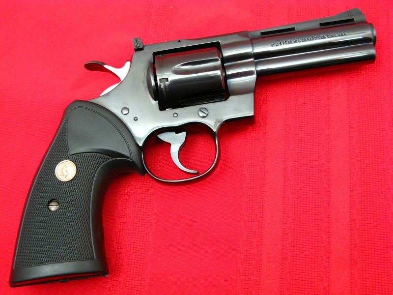 Colt Python .357 Magnum 4-Inch, Royal Blue Finish...Good Condition, No ...