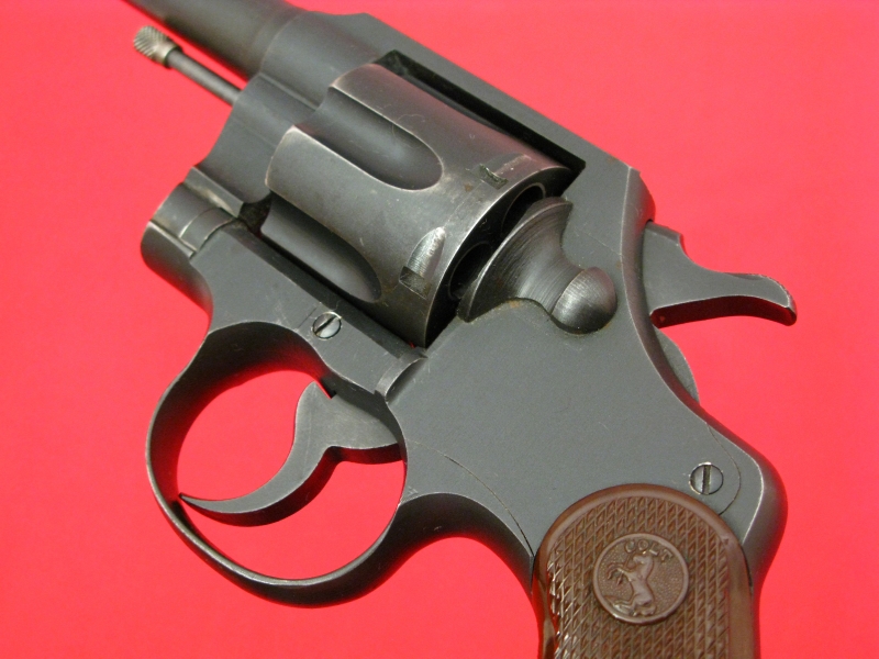Rare WWII U.S. Colt Commando 2″ .38 Special SA/DA Revolver, MFD 1945 C&R
