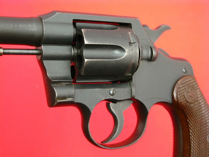 Rare WWII U.S. Colt Commando 2″ .38 Special SA/DA Revolver, MFD 1945 C&R