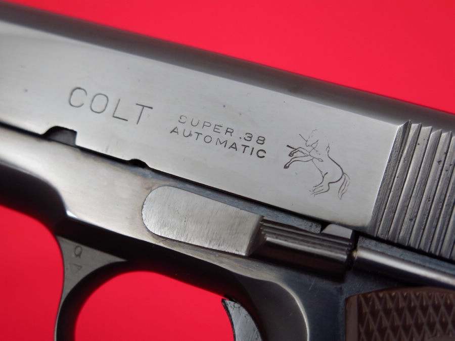Colt super 38 automatic fat barrel 3rd model mfd 1950 good shape