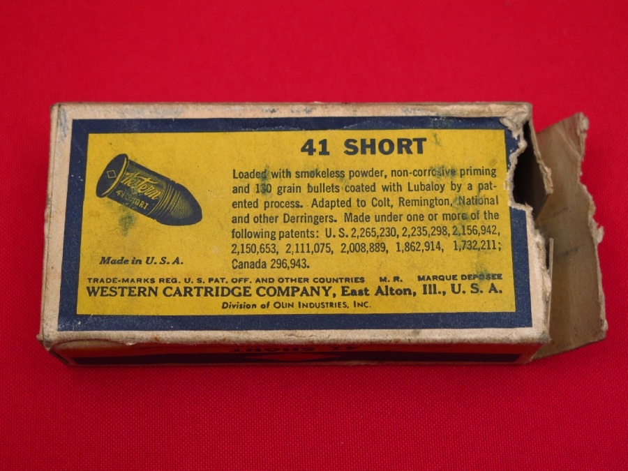 Scarce .41 Short Rimfire Ammo For Derringers...2 Full Boxes, 100 Rounds ...