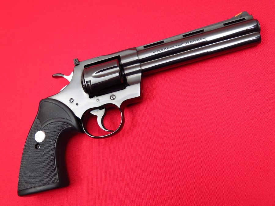 Colt Python .357 Magnum 6-Inch, Bright Blue...As New In Box...A Beauty ...