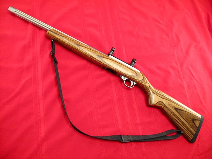 Ruger 10/22 Stainless Match Fluted Bull Barrel, Laminated Factory