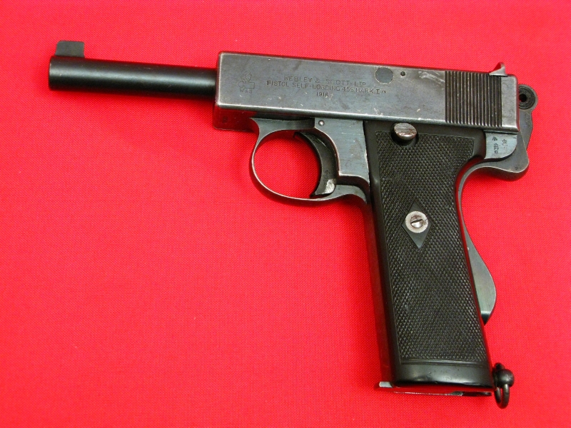 Webley & Scott Model 1913 Self-Loading Pistol .455 Mk 1 N Wwi British ...