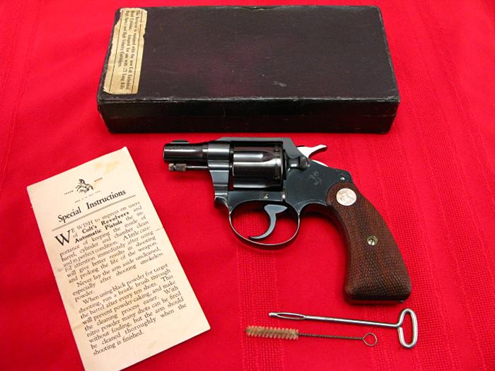 Colt - Banker'S Special .22lr Very Colt...Made 1934...Like New In Box C ...