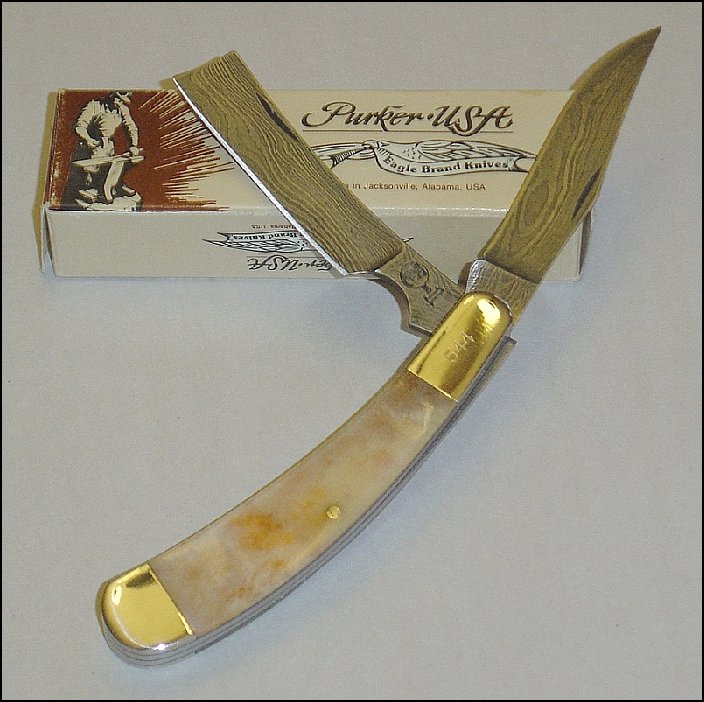 Parker & W.R. Case & Sons Thompson/Center Arms Numbered Damascus Knives