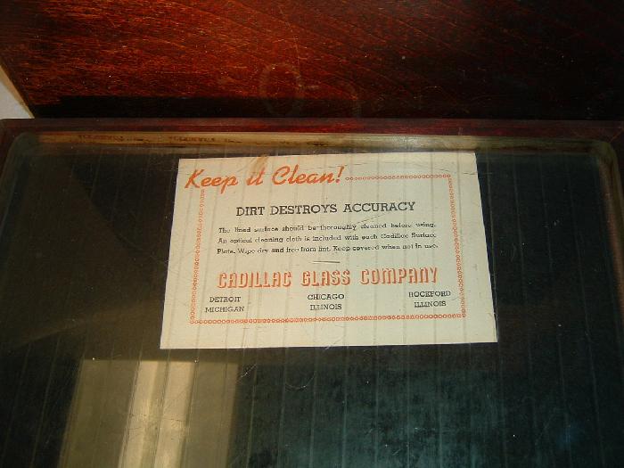 Cadillac Glass Surface Plate 12 X 12 For Sale at 7875431