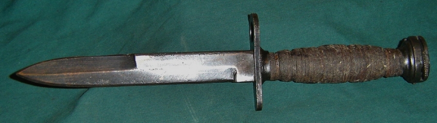 M1 Carbine Bayonet M4 Leather Grip, Greek Made For Sale at GunAuction ...