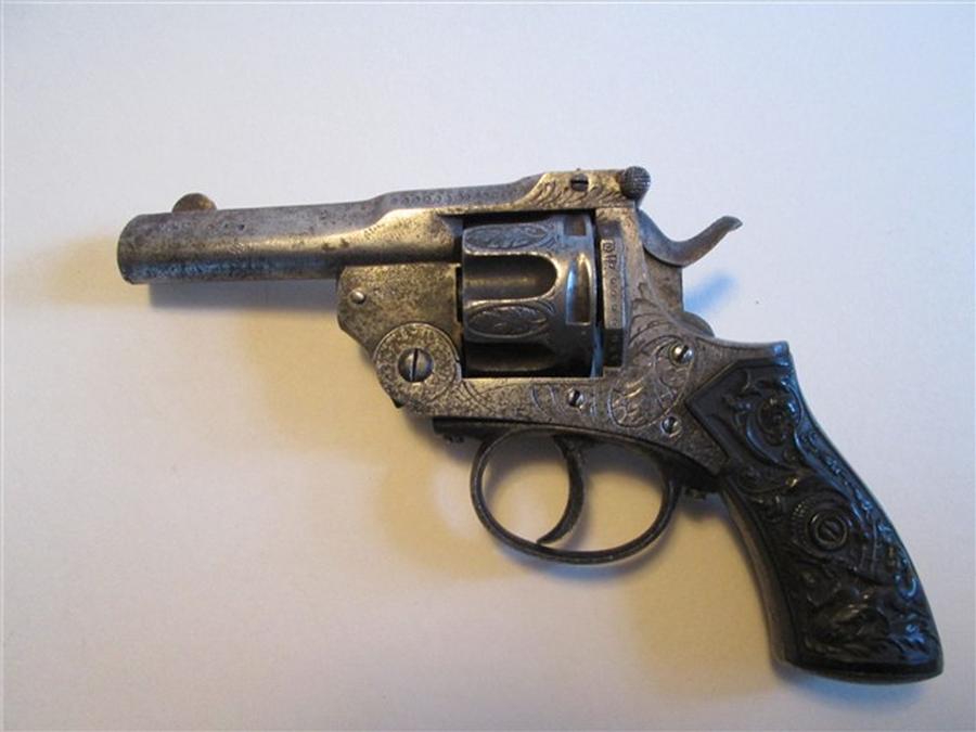 Webley Belgium Engraved Revolver 380 38 Like For Sale at GunAuction.com ...