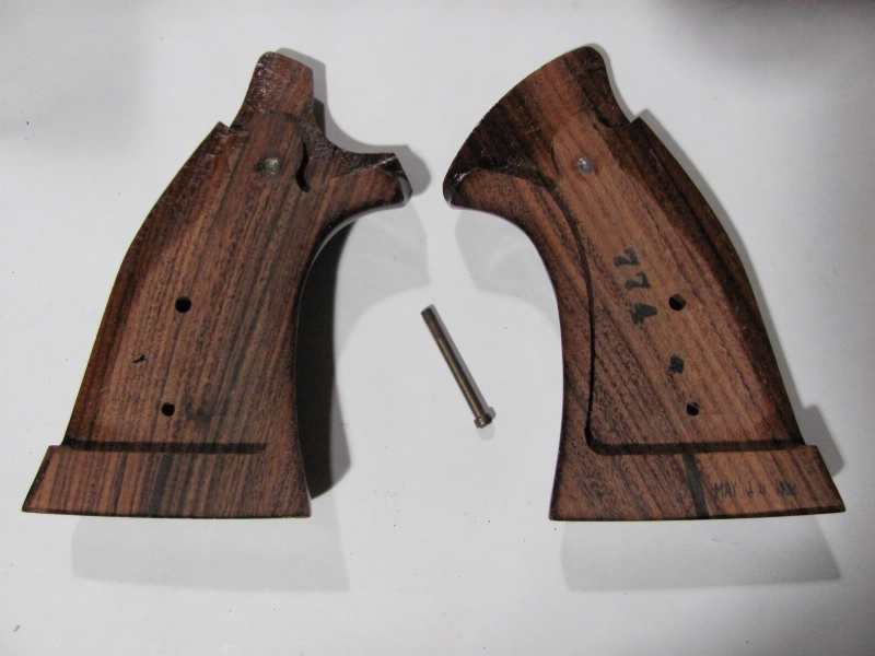 Original Smith And Wesson S&W N Frame Wood Grip For Sale at GunAuction