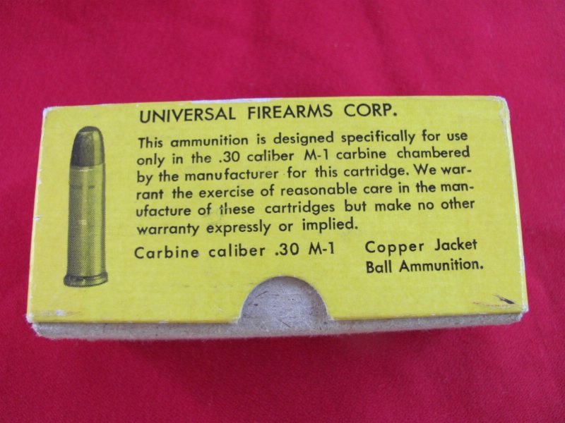 Universal Firearms .30 Carbine Ammo Nvm 7.62x33 For Sale at GunAuction ...