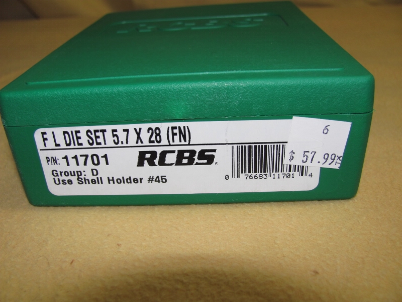 Rcbs 5 7x28 fn part number 11701 new for sale at gunauction