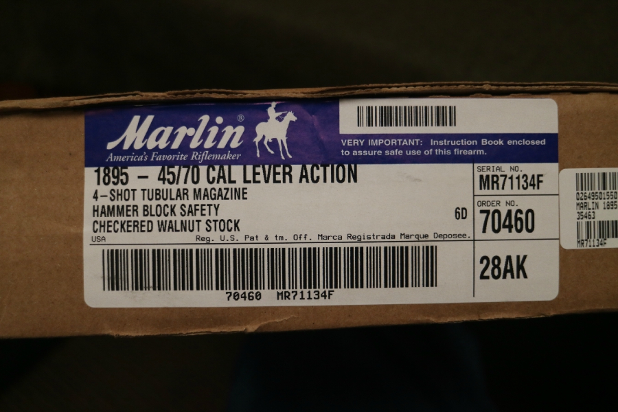 Marlin Model 1895 Rebate Coupon Included 45 70 Govt For Sale At 