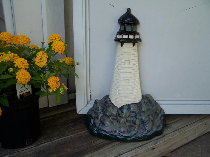 Cast Iron Lighthouse Door Stop For Sale at 9268522