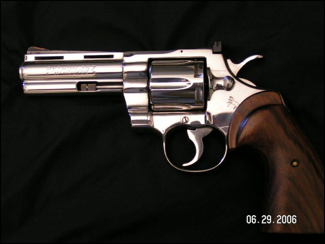 Colt Python 4 inch Ultimate Bright Stainless Steel 357 For Sale at ...