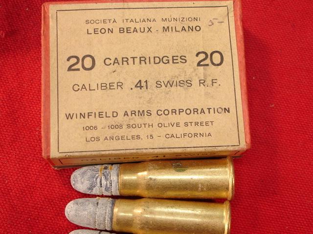 Swiss Vetterli 41 Rim Fire Ammo In Box For Sale at GunAuction.com - 8097507